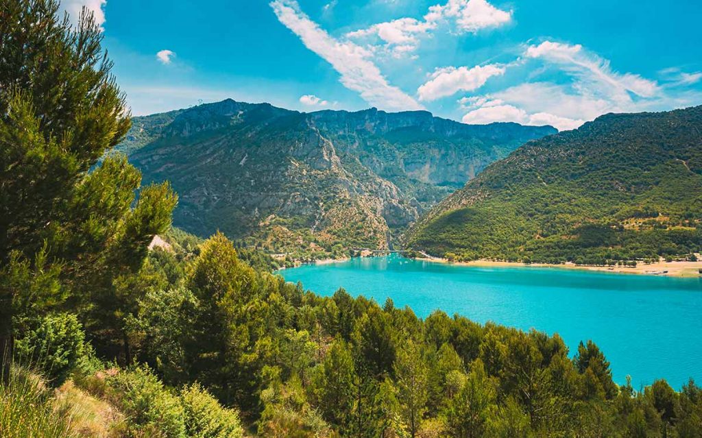 Lac de Sainte Croix dans le Verdon en Provence